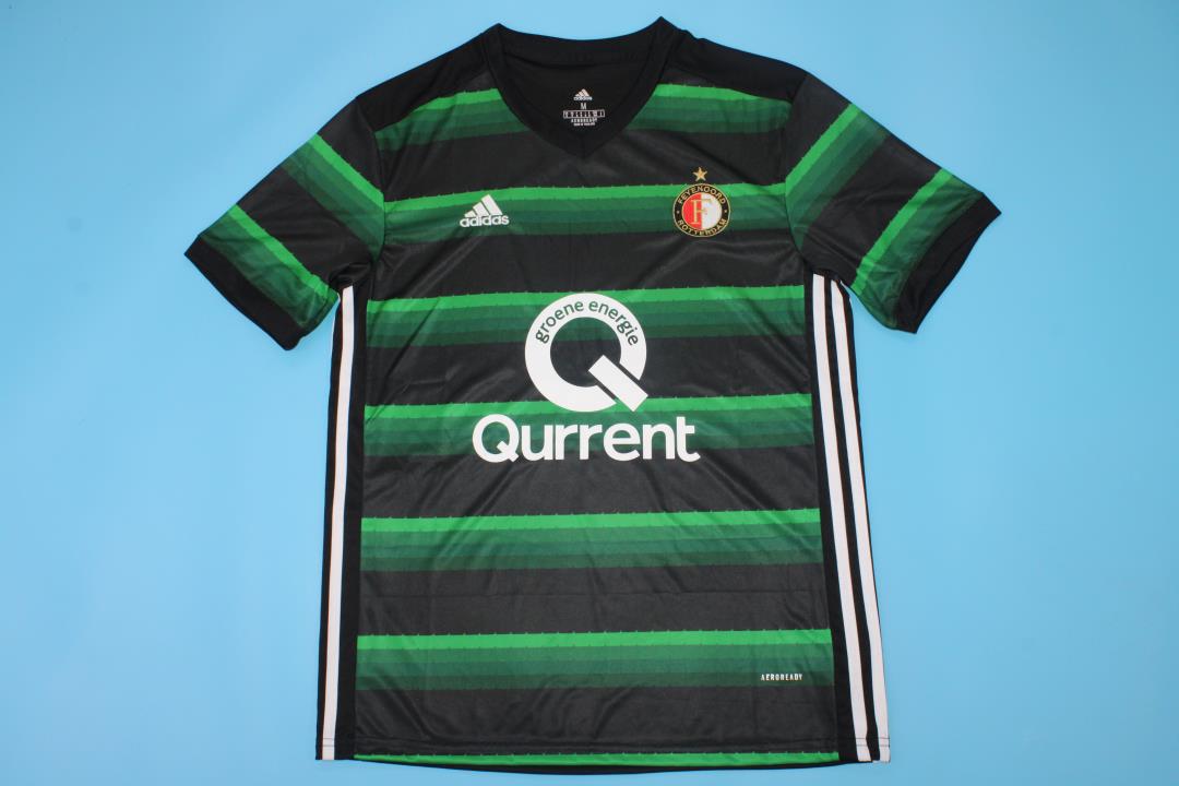 AAA Quality Feyenoord 17/18 Away Black/Green Soccer Jersey